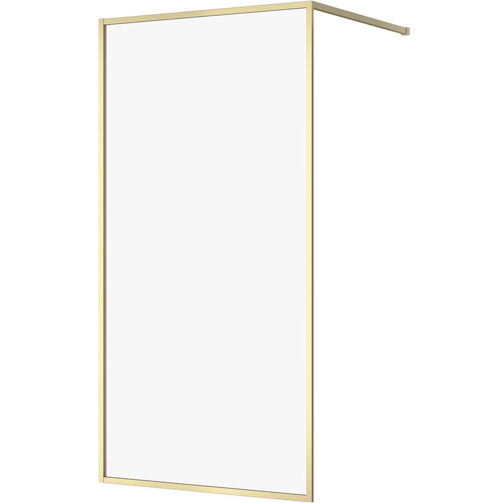 Sprchový kút CERSANIT LARGA 100x200 walk-in zlatý matný, priehľadné sklo S164-073 Sprchový kút CERSANIT LARGA 100x200 walk-in zlatý matný, priehľadné sklo S164-073