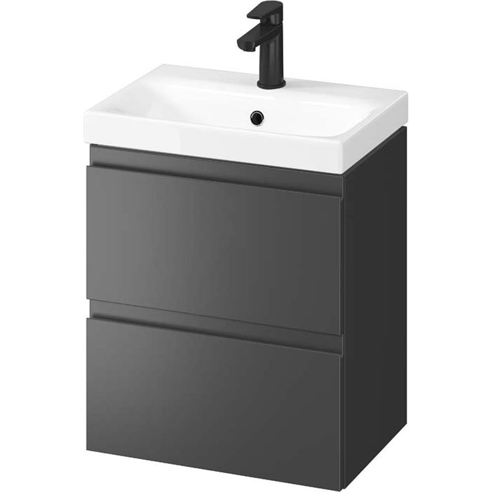 CERSANIT Skrinka na umývadlo SET B888 MODUO SLIM 50 antracitová S801-478