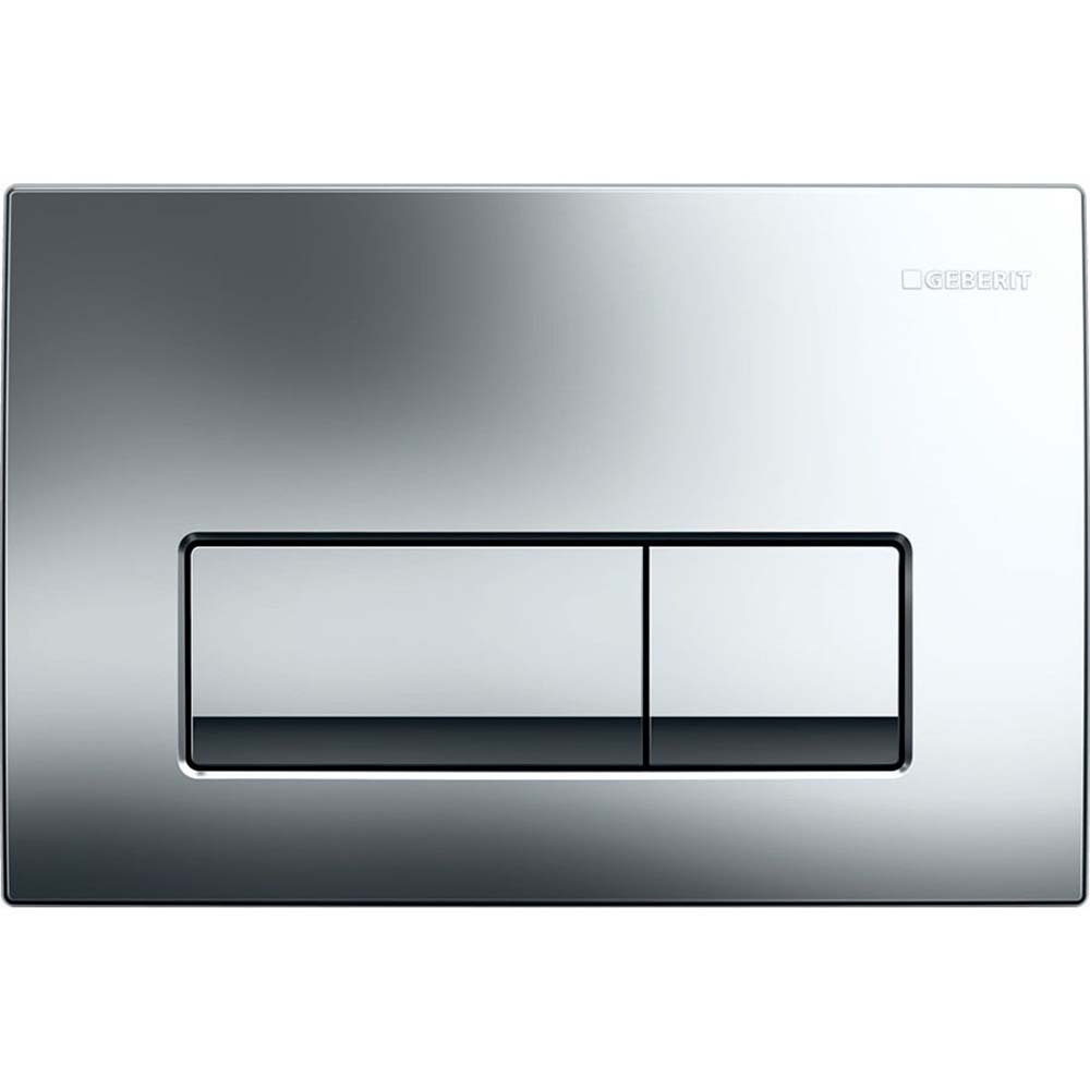 GEBERIT Ovládacie tlačidlo DELTA50 24,6 x 16,4 cm vysoko lesklý chrómový 115119211