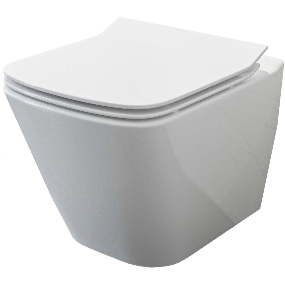 Závesná WC misa CERSANIT CITY SQUARE s duroplastovým sedadlom S701-405-ECO