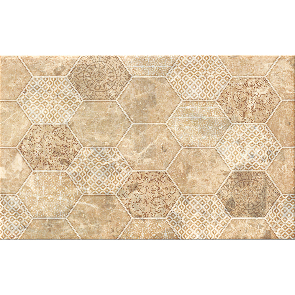 OBKLAD COMMO MOCHA HEXA DECOR 25X40
