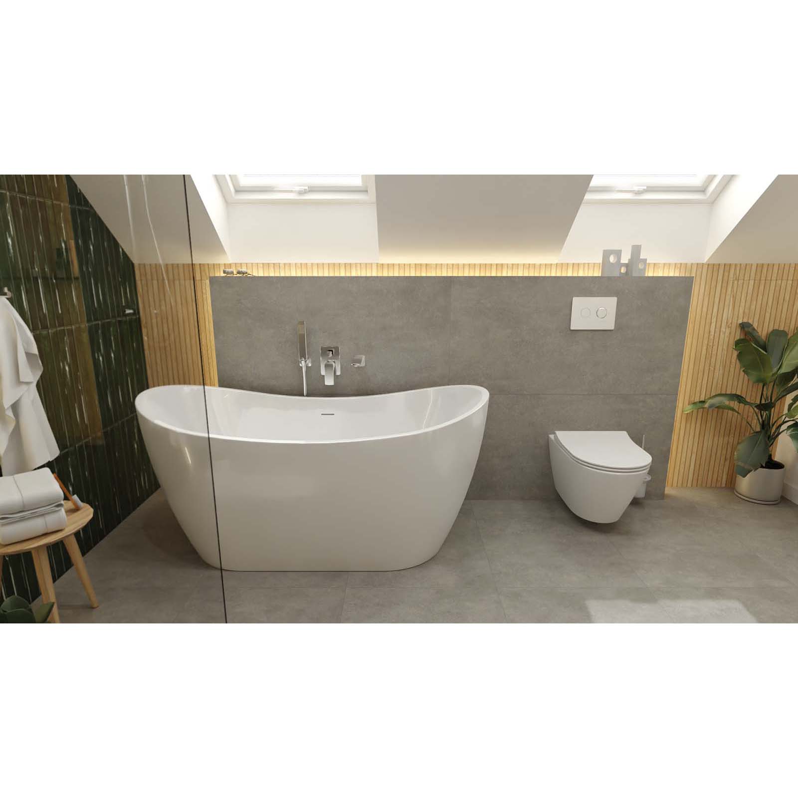 CERSANIT GARDA SYSTEM 50 pneumatická podomietková súprava, misa, doska, chrómové tlačidlo S4015-001