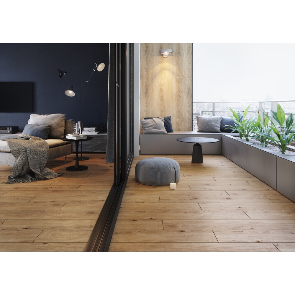 Glazovaný gres GRAND WOOD RUSTIC bronze mat 0,8 19,8x119,8 gat. I