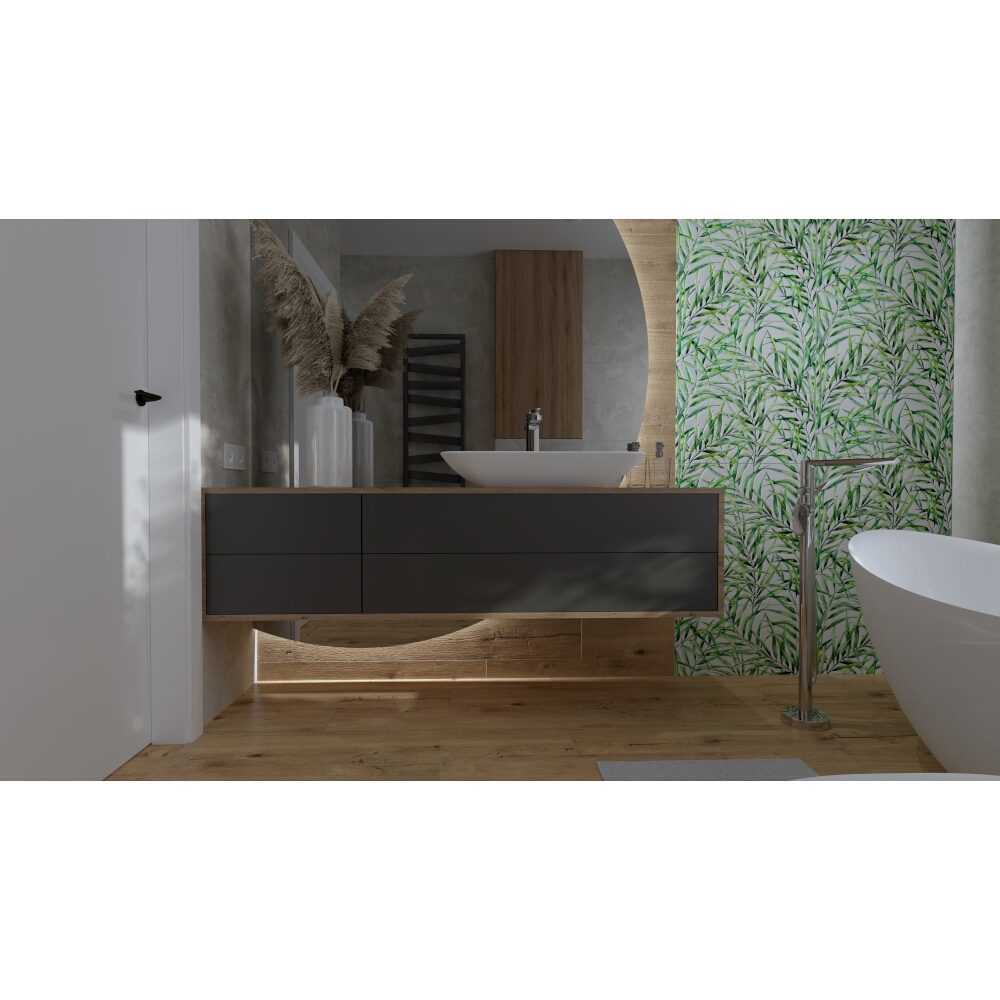 Glazovaný gres GRAND WOOD RUSTIC bronze mat 0,8 19,8x119,8 gat. I